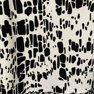 Black and white blouse